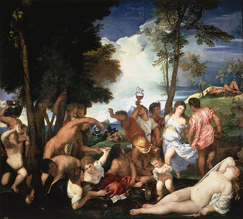 Titian, Bacchanal of the Andrians, 1523-1524