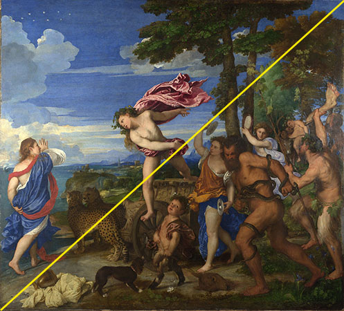 Xxx Letest Reap Video - Titian, Bacchus and Ariadne