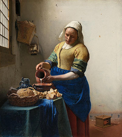 Johannes Vermeer, The milkmaid, 1658-61