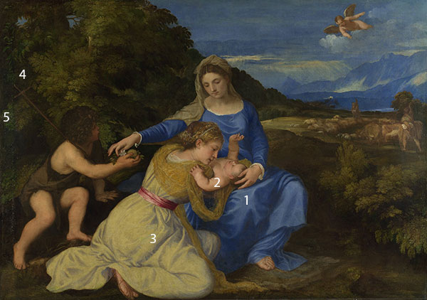 Titian-The-Aldobrandini-Madonna-pigments