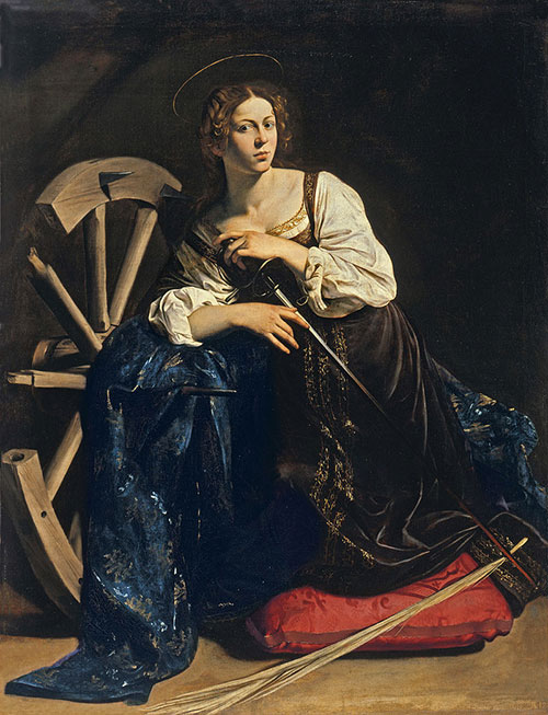 Caravaggio-Saint-Catherine