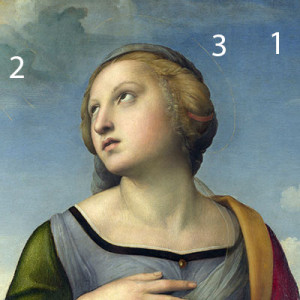 Raphael, Saint Catherine of Alexandria - ColourLex