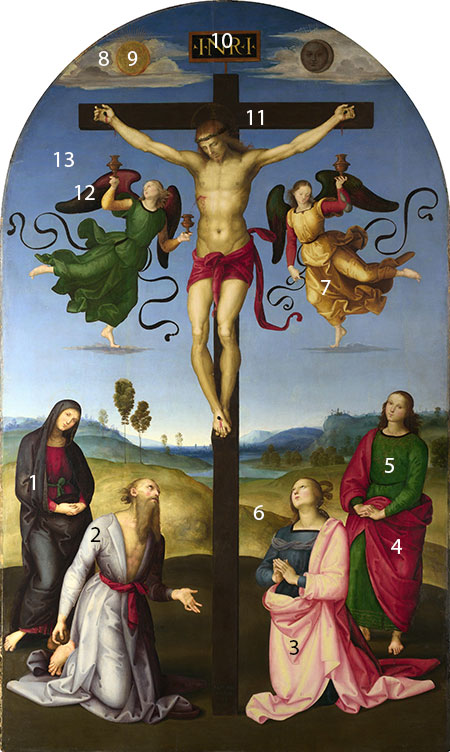 Raphael-The-Mond-Crucifixion-pigments