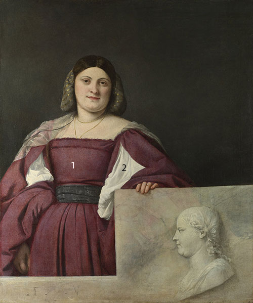 Titian-Portrait-of-a-Lady-La-Schiavona-pigments