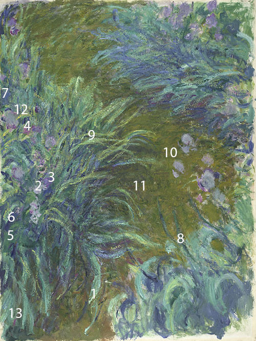 Monet-Irises-pigments