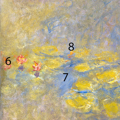 Monet-Water-lilies-pigments-6-7-8