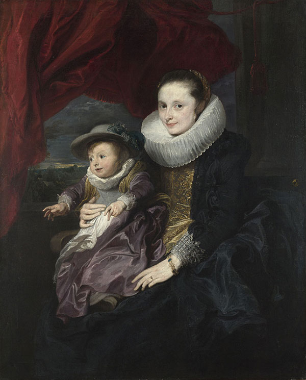 Van-Dyck-Portrait-of-woman-and-child-600
