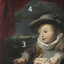 Van-Dyck-Portrait-of-a-woman-and-child-pigments-3-4