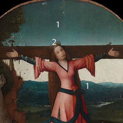 Hieronymus-Bosch-Saint-Wilgefortis-Triptych-pigments-1-2