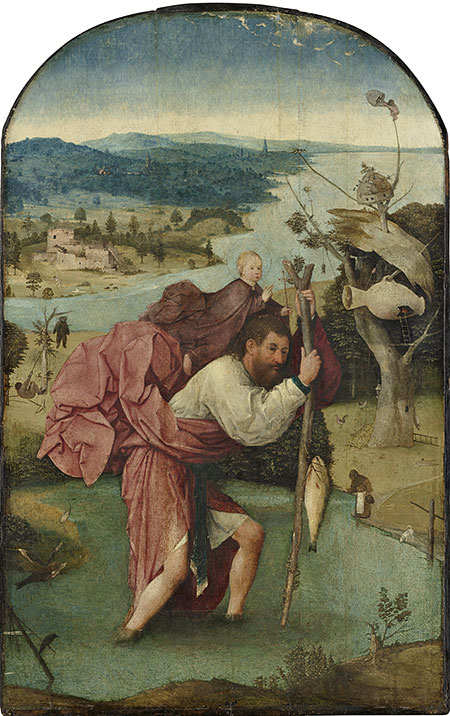 afdeling Mysterie Eindig Hieronymus Bosch, Saint Christopher - ColourLex