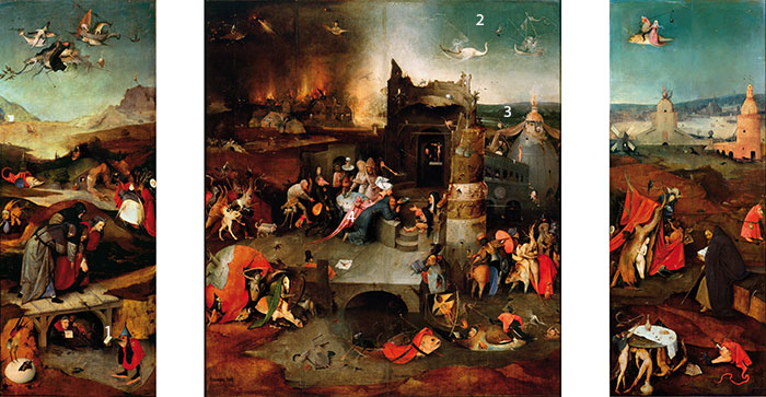 Hieronymus-Bosch-Temptation-of-Saint-Anthony-pigments