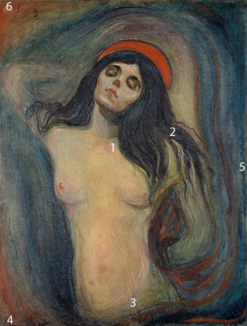 Edvard-Munch-Madonna-pigments