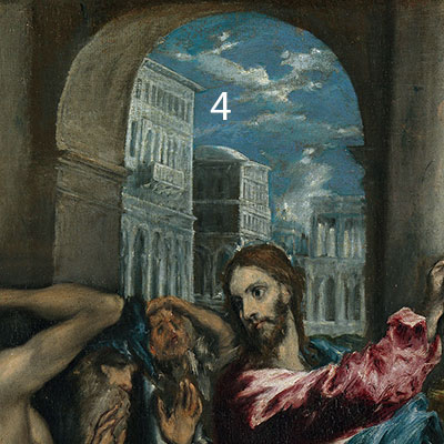 El-Greco-Christ-driving-the-traders-from-the-temple-pigments-4