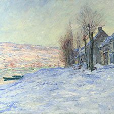 Monet, Lavacourt under Snow