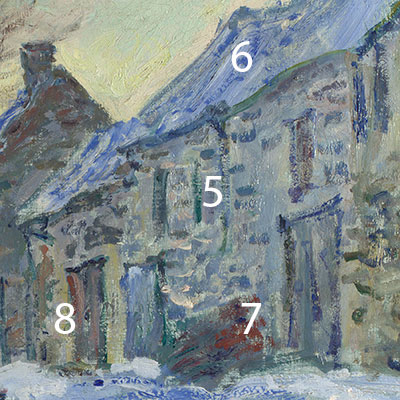 Claude-Monet-Lavacourt-under-snow-pigments-5-6-7-8