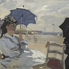 Monet, The Beach at Trouville