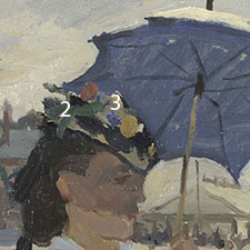 Monet-The-Beach-at-Trouville-pigments-2-3