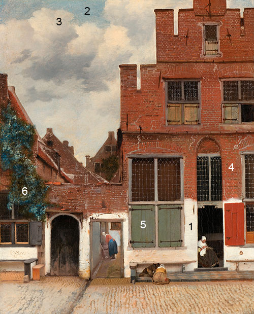 Vermeer-the-Little-street-pigmente
