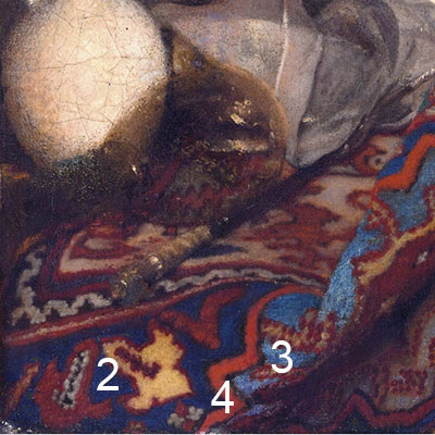 Vermeer-a-maid-asleep-pigments-2-3-4