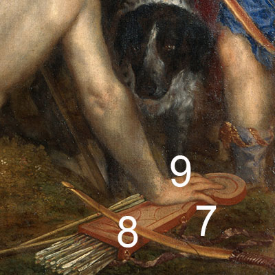 Titian-Diana-Callisto-pigments-7-8-9