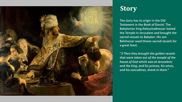 Rembrandt-Belshazzar's-Feast-PowerPoint-presentation-story