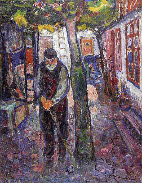Edvard-Munch-old-man-in-warnemunde