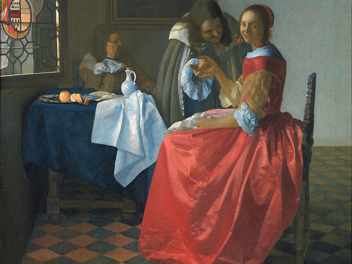 Vermeer-The-girl-with-a-wine-glass