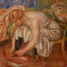Renoir, Woman Tying Her Shoe