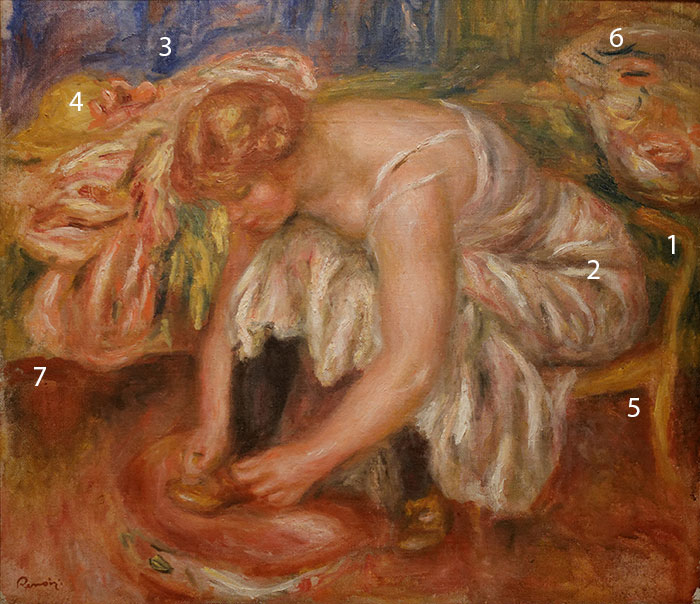 Renoir-Woman-Tying-her-Shoes-pigments
