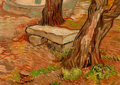Van Gogh, The Stone Bench in the Asylum at Saint-Rémy